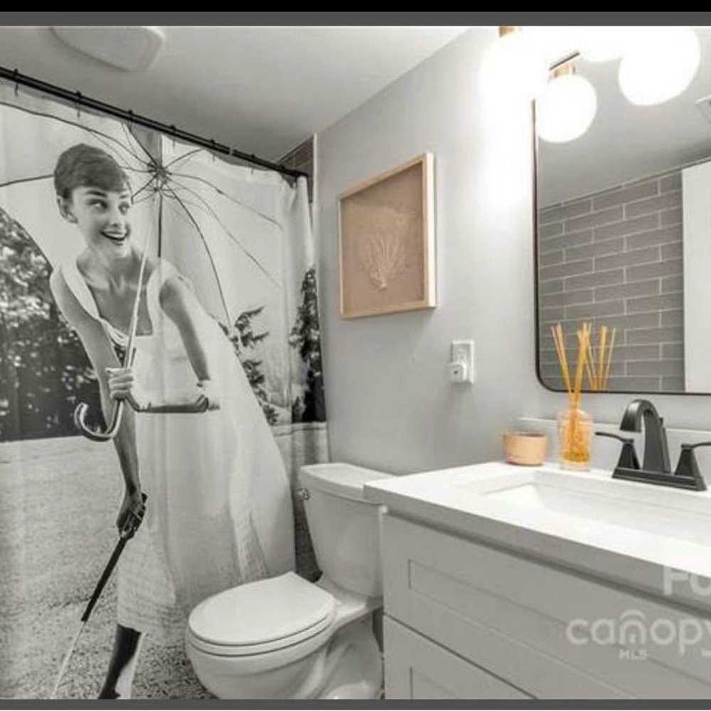 Chic Audrey Hepburn Shower Curtain